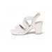 Migantin valkoinen tolppakanta sandaali, A922-81W