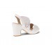 Migantin valkoinen tolppakanta sandaali, A922-81W