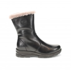 Migantin musta villavuorinen nahkasaapas, Grip-pohjalla, L920-58B