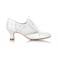 Chantanan helmiäisen valkoinen pitsiavokas, 19899-01-610