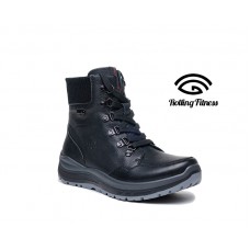 G Comfort musta nahkanilkkuri R5584-S, rullaavalla pohjalla