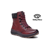 G Comfort viininpunainen nahkanilkkuri-R5584-R, rullaavalla pohjalla